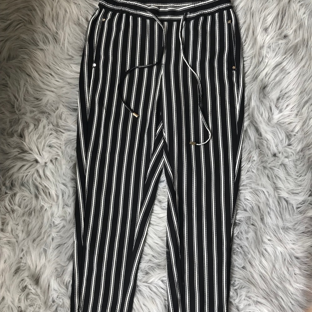 High waisted ankle-cut pants